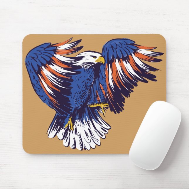 US Bald Eagle Mousepad (Mit Mouse)
