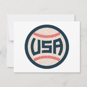 US-Baseballteam Feiertagskarte