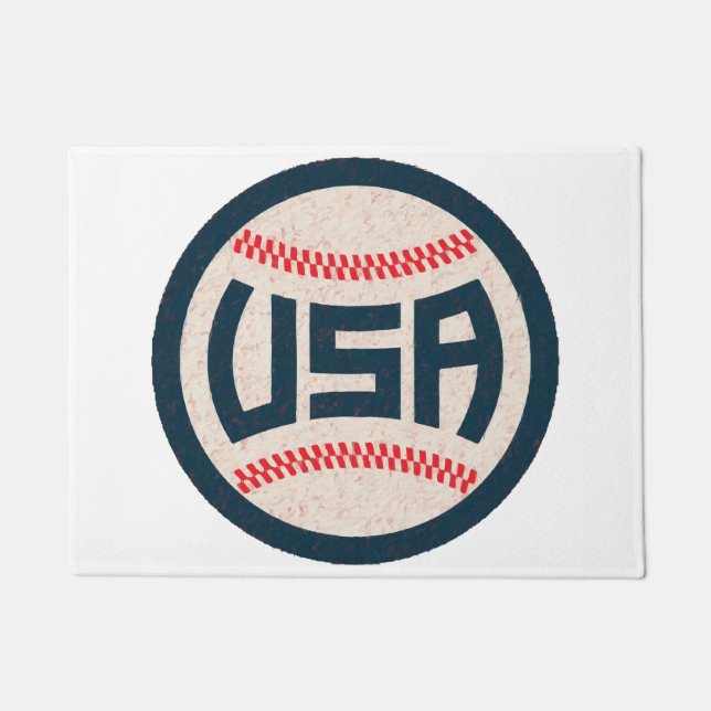 US-Baseballteam Fußmatte (Vorderseite)