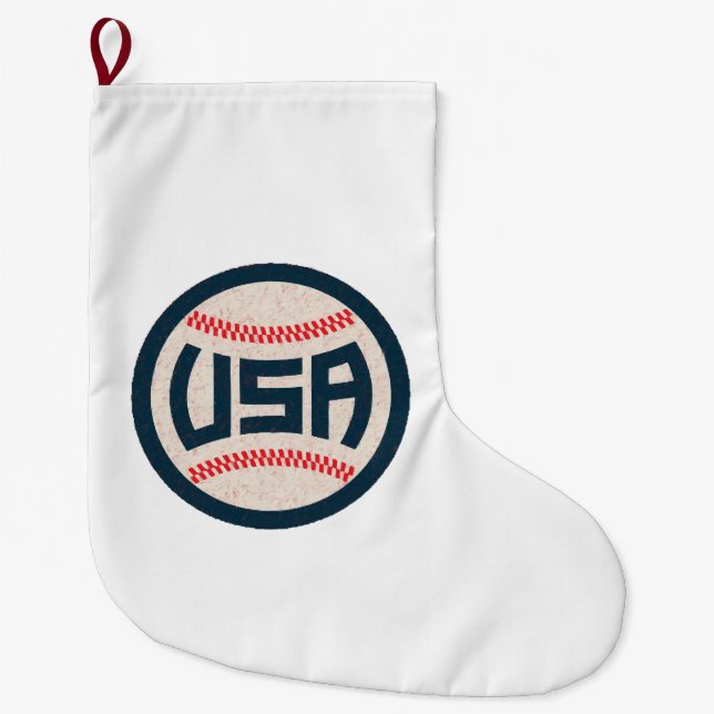 US-Baseballteam Großer Weihnachtsstrumpf (Vorderseite)