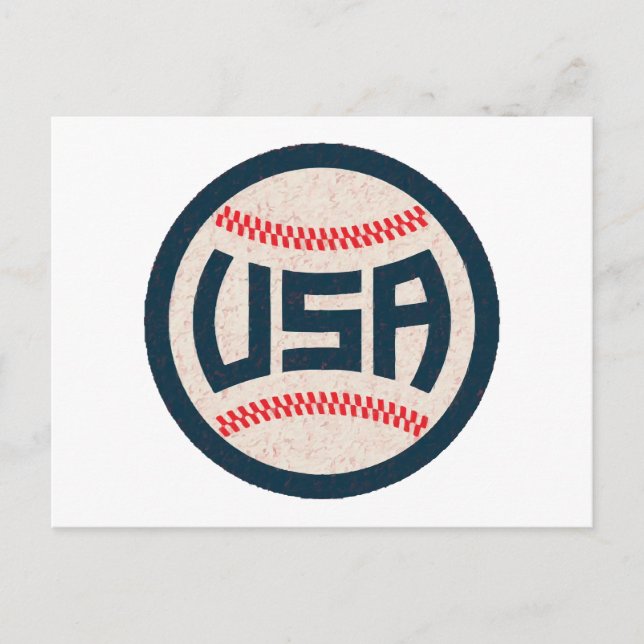 US-Baseballteam Postkarte (Vorderseite)
