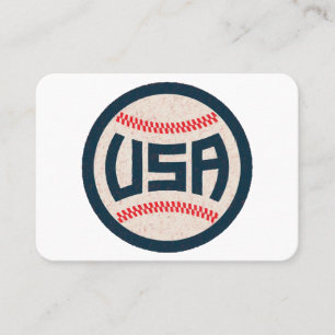 US-Baseballteam Visitenkarte