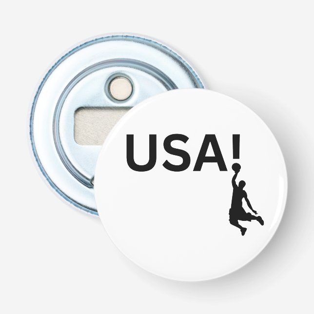 US Basketballspieler Flaschenöffner (Vorderseite)