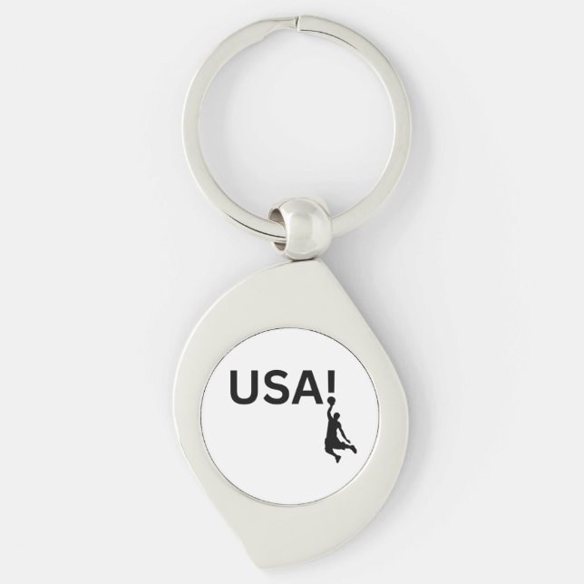 US Basketballspieler Schlüsselanhänger (Vorderseite)