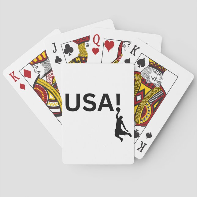 US Basketballspieler Spielkarten (Rückseite)