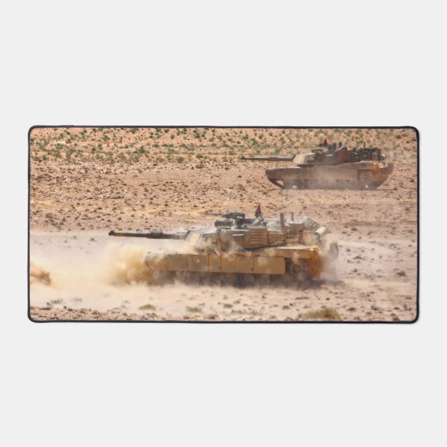 US-BATTANK - M1 ABRAMS SCHREIBTISCHUNTERLAGE (Vorderseite)