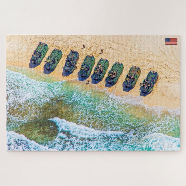 US BEACH ASSAULT - AAV (20 x 30 Zoll) (Horizontal)