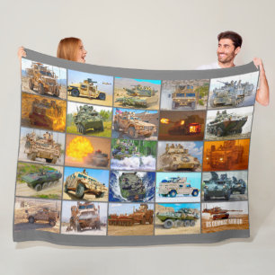US-BEKÄMPFUNGSARMOR "MONTAGE" FLEECEDECKE