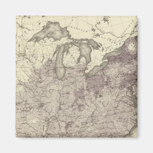 US-Bevölkerung 1850 Magnet