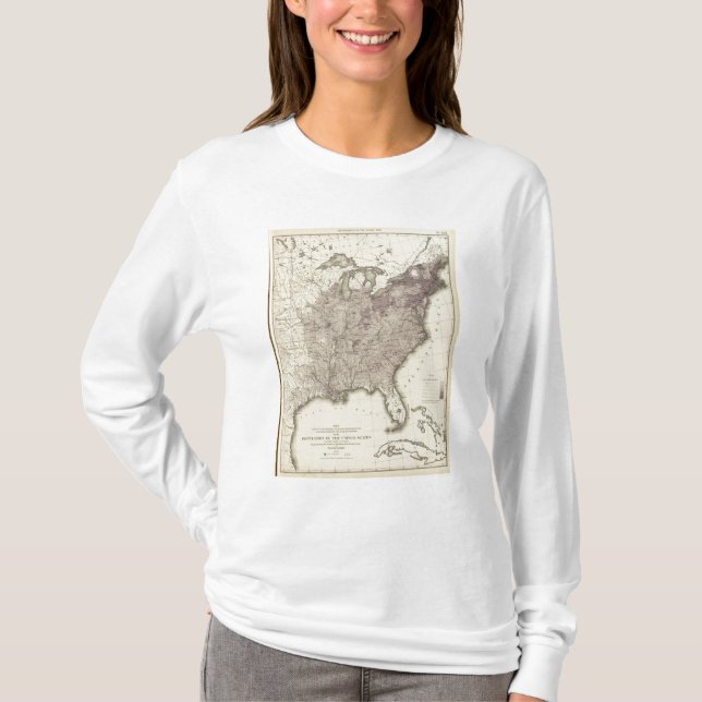 US-Bevölkerung 1850 T-Shirt (Vorderseite)