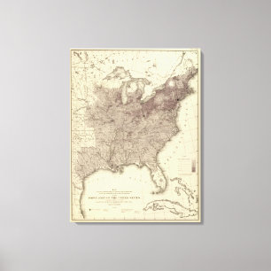 US-Bevölkerung 1860 Leinwanddruck