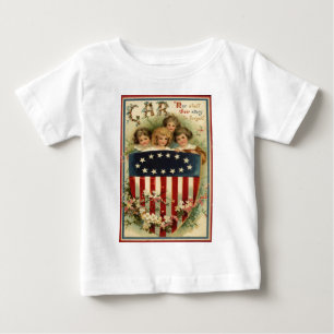 US-Blume zum Schutzschild für Kinder Baby T-shirt