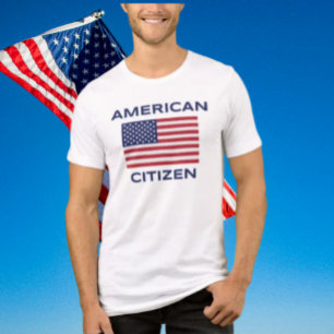 US-Bürger-Bold-USA-Flaggen-T-Shirt Tri-Blend Shirt