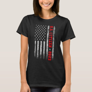 US-BÜRGER EST. 2023 Amerikanische Flagge Amerikani T-Shirt