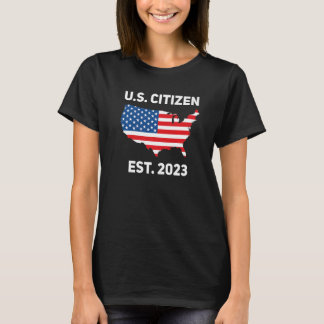US-Bürger Est 2023 Amerikanische Staatsbürgerschaf T-Shirt