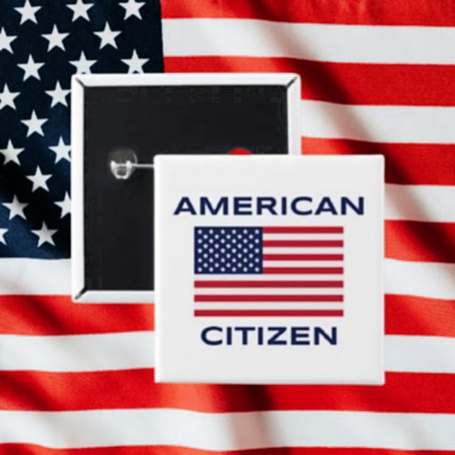 US-Bürger Fette USA-Flagge Knopf Button (Von Creator hochgeladen)