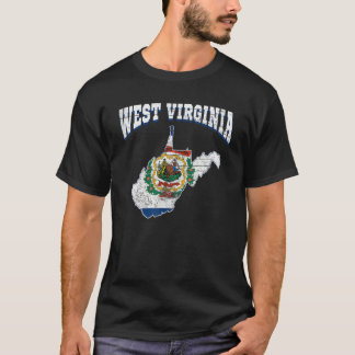 US-Bürger - Stolz Amerika - Flaggenlandkarte West T-Shirt