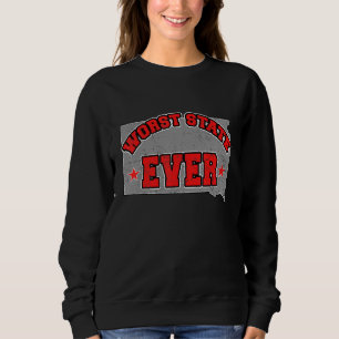 US-Bürger Stolz Amerika Landkarte Schlimmster Staa Sweatshirt