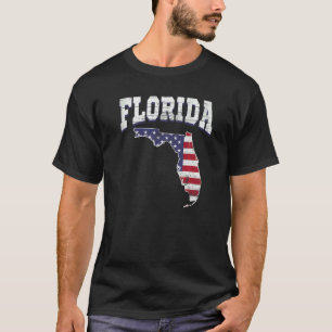 US-Bürger stolz Amerika Staatsflagge Landkarte Flo T-Shirt