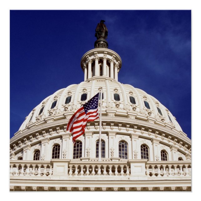 US capitol building, Washington DC Poster (Vorderseite)