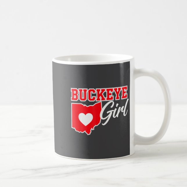 Us Cities Buckeye Girl Ohio Home Heart State  Kaffeetasse (Rechts)