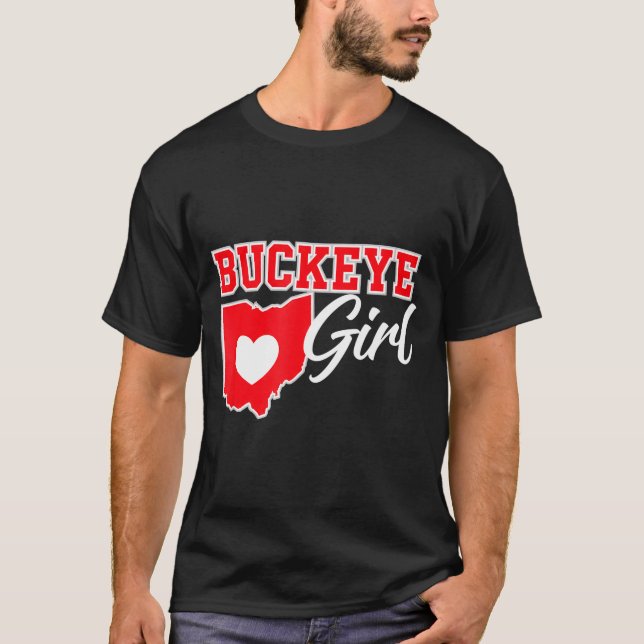 Us Cities Buckeye Girl Ohio Home Heart State  T-Shirt (Vorderseite)