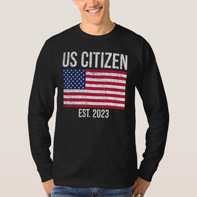 US Citizenship Decoration American New USA Citizen T-Shirt (Vorderseite)