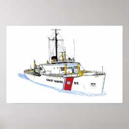 US Coast Guard Cutter Mackinaw (WAGB-83) Mitte der Poster