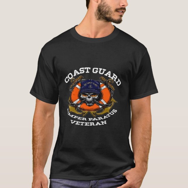 US Coast Guard Shirt Veteran Uscg Semper Paratus (Vorderseite)