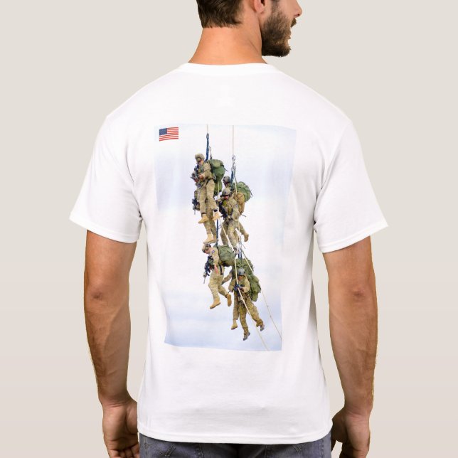 US COMBAT SQUAD - Hubschrauberextraktion T-Shirt (Rückseite)