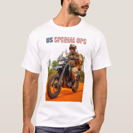 US COMBAT SQUAD - US Special Ops Motorrad T-Shirt