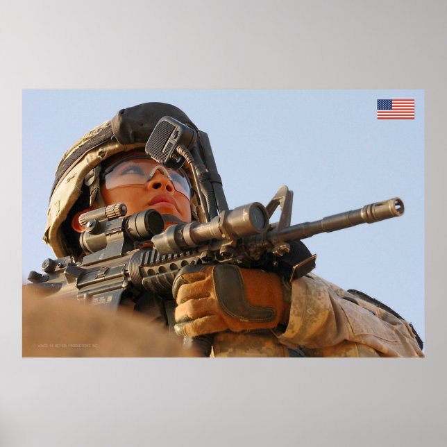 US COMBAT WOMEN POSTER (Vorne)