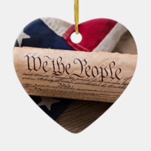 US Constitution Keramik Ornament