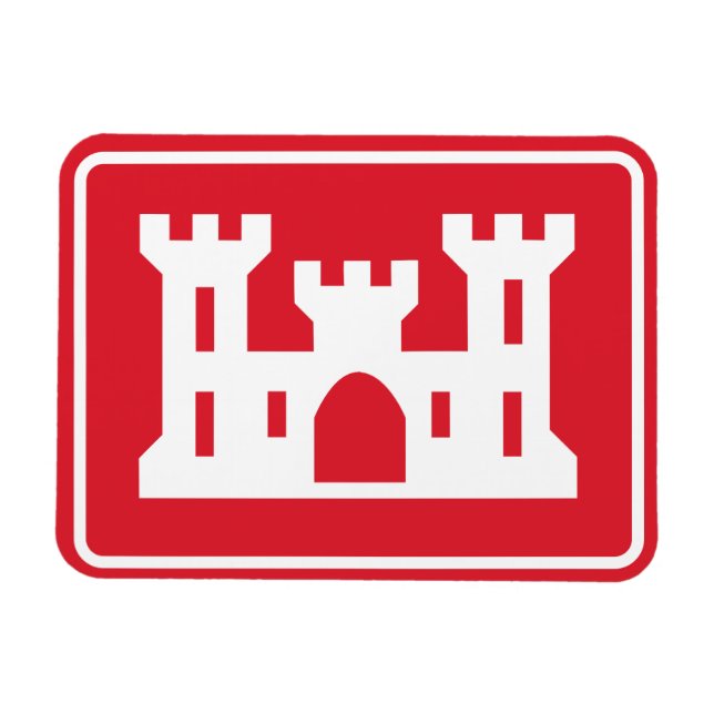 US Corps of Engineers DOD Militär Magnet (Horizontal)
