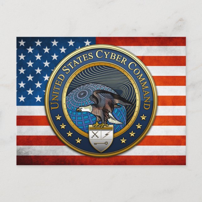 US-Cyberkommando Postkarte (Vorderseite)