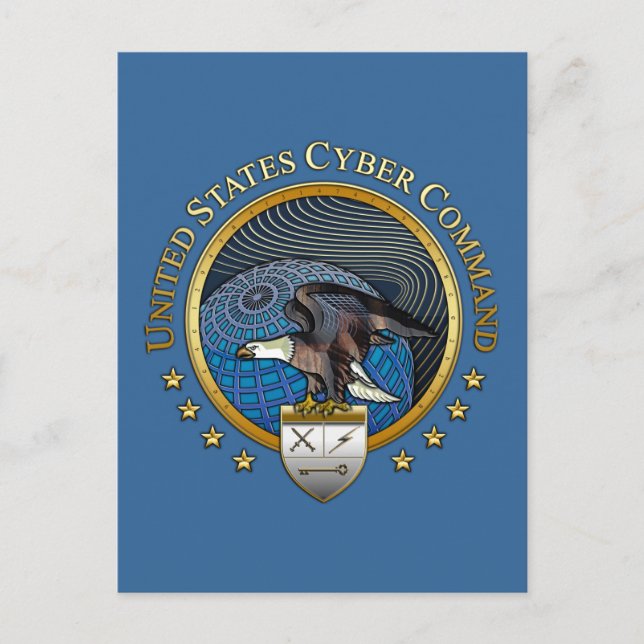 US-Cyberkommando Postkarte (Vorderseite)