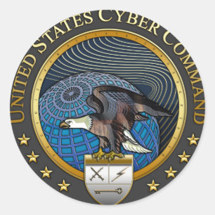 US-Cyberkommando Runder Aufkleber