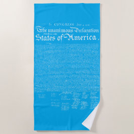 US Declaration of Independence Strandtuch