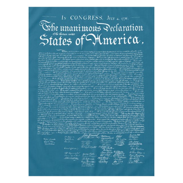 US Declaration of Independence Tischdecke (Vorderseite)