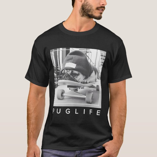US Doug The Mops Mops Life Board 01 T-Shirt (Vorderseite)