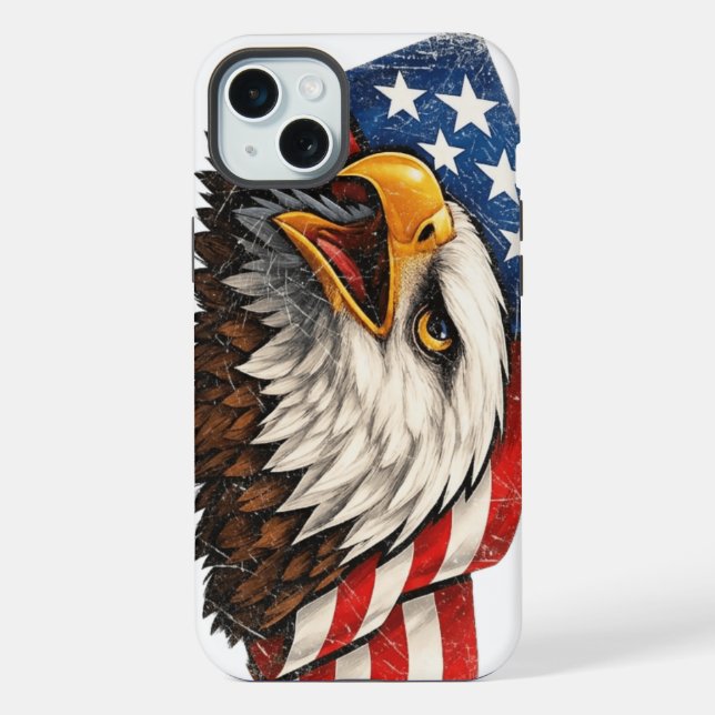US Eagle iPhone 15 Plus Hülle (Rückseite)