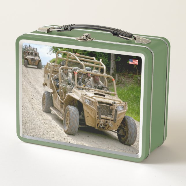 US-FAHRZEUGE MIT SONDERBETRIEB - MRZR-4 METALL BROTDOSE (Vorderseite)