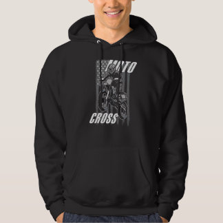 Us Flag Dirtbike Motocross Mx Hoodie