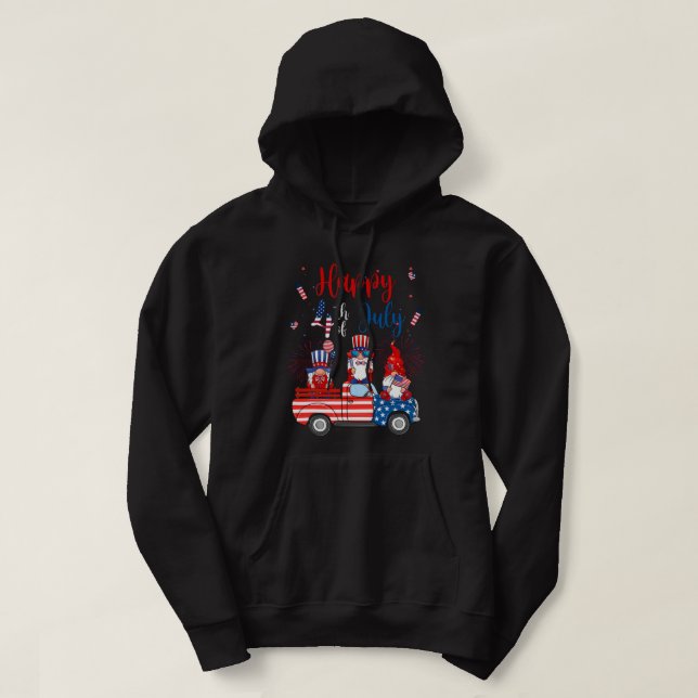 US-Flag Feuerwerk Gnomes Glückwunsch 4. Juli Shirt (Design vorne)