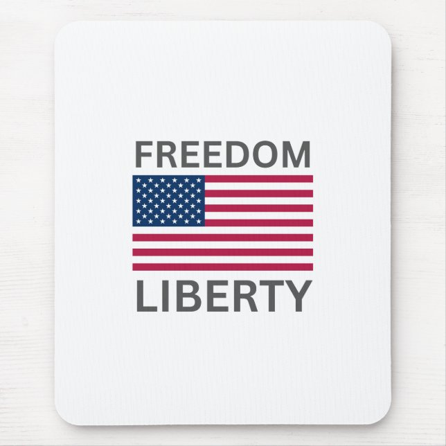 US Flag Freedty™ Mouse Pad Mousepad (Vorne)
