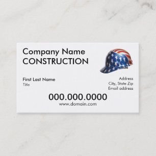 US Flag Helme Business Card Visitenkarte