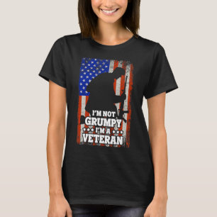 US Flag Im nicht Grumpy im a Veteran 116 T-Shirt