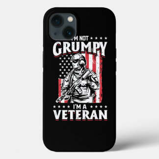 US Flag Im not Grumpy im a Veteran 115 Case-Mate iPhone Hülle
