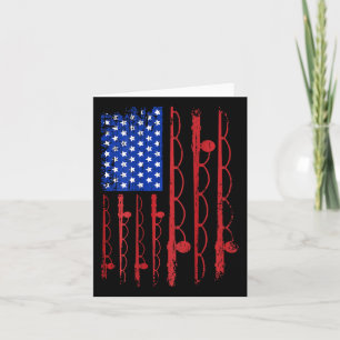 Us Flag Patriotische Angelgeschenke 4. Juli Design Karte