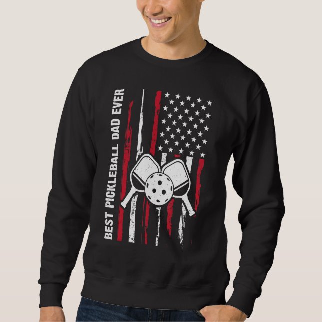 US Flag Pickleball Player Paddleball Lover_1 Sweatshirt (Vorderseite)